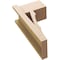 Ekena Millwork 8-in W x 12-in D x 24-in H Balboa Block Rough Cedar Woodgrain TimberThane Outlooker, Primed Tan OUTUR080X12X24BOA44RCPR - alternate 6